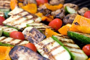Selection of chargrilled vegetables