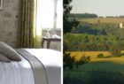A luxury hotel room and views of Southern France
