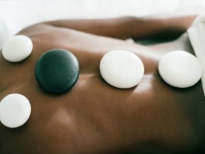 Luxurious hot stone massage