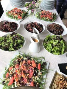 Salad buffet selection