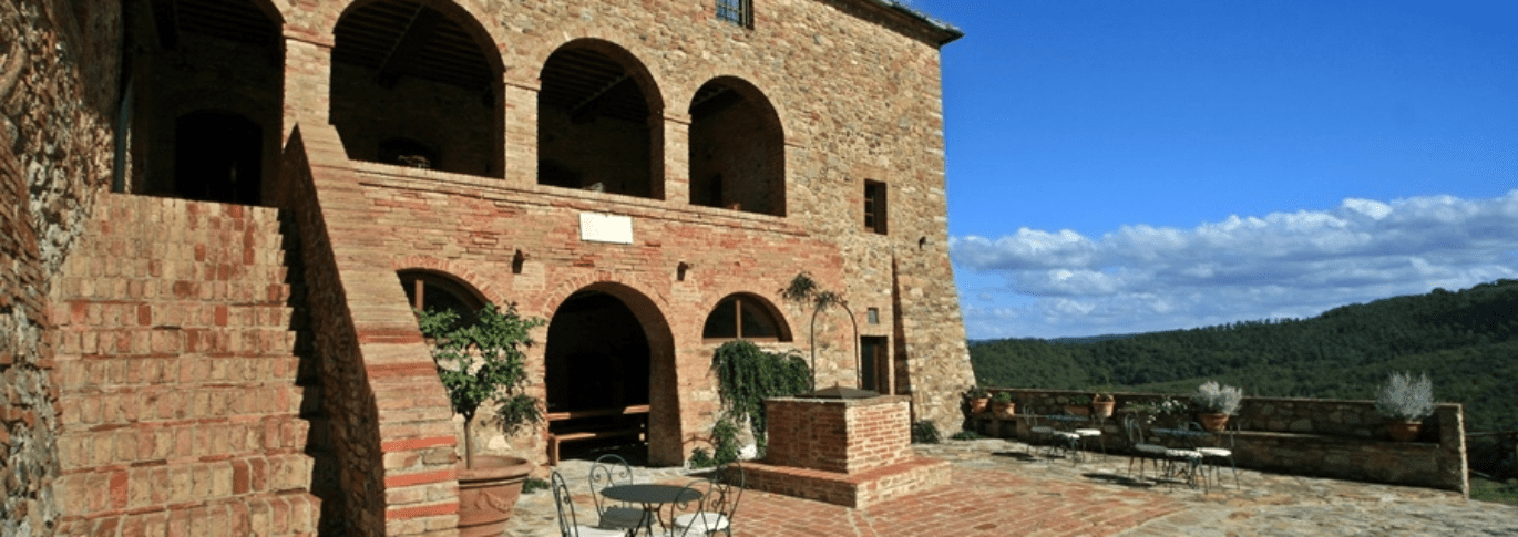 Courtyard at Cugnanello Tuscany