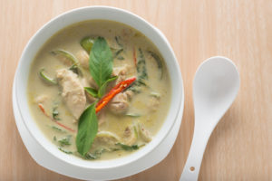 Thai chicken and vegetable soup