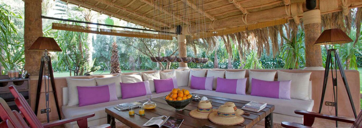 Outdoor Lounge Villa Zin Morocco