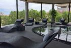 Loungers around the indoor spa pool at Casa Majorca